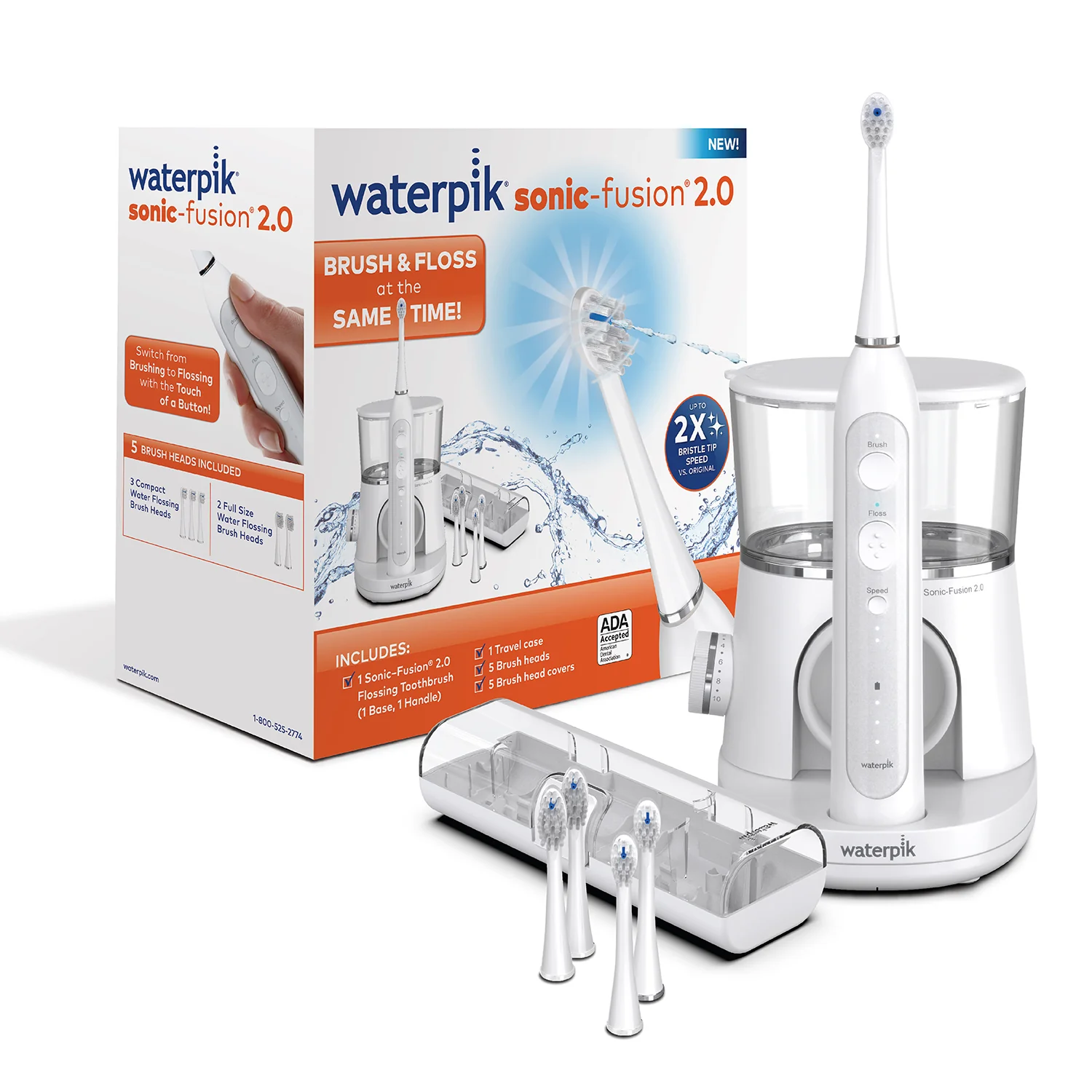Sonic-Fusion™ 2.0 + 5 Flossing Brush Heads Combo - Image 15