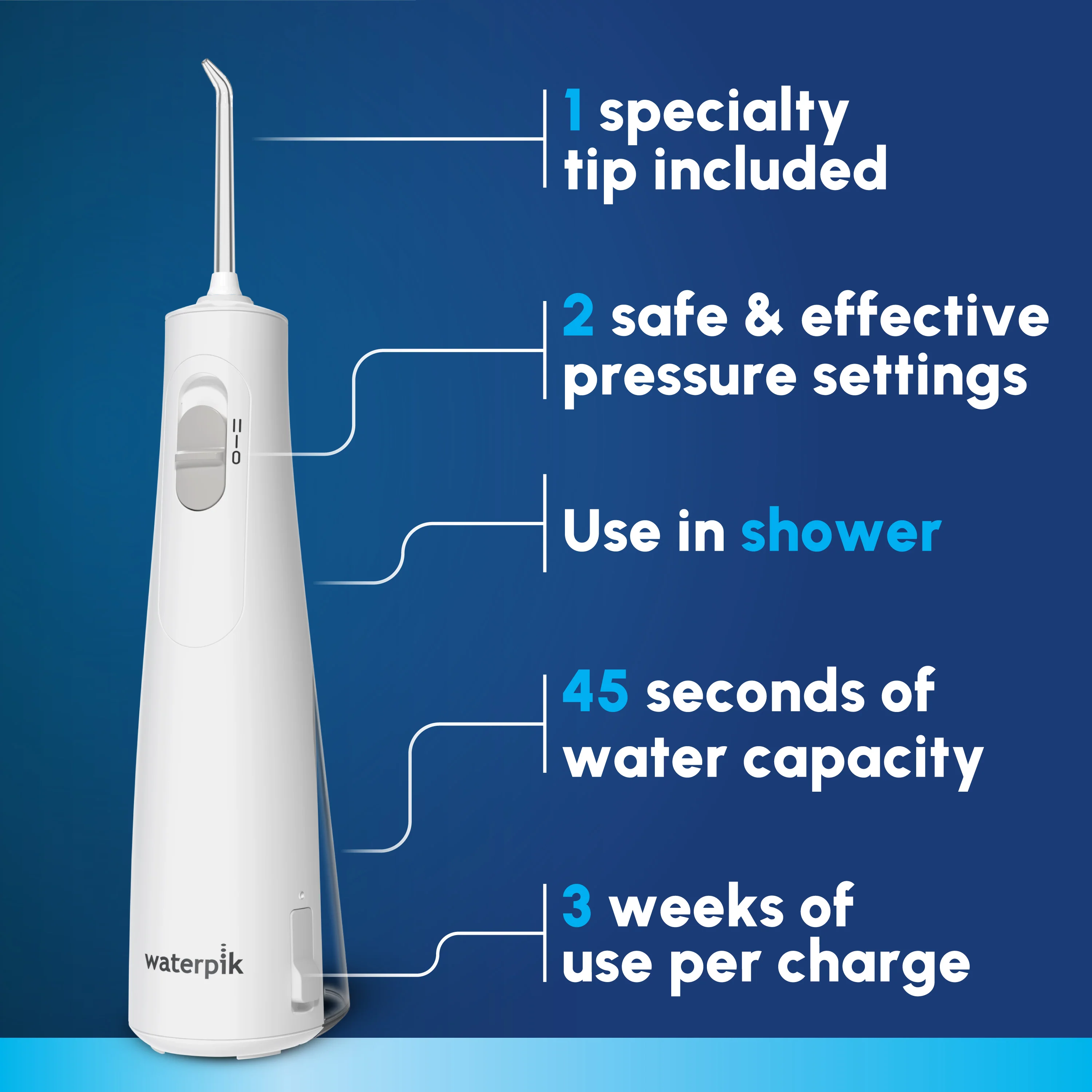 Cordless 1100 Water Flosser (Save $10 with code "1100MAY26” at checkout!) - Image 3